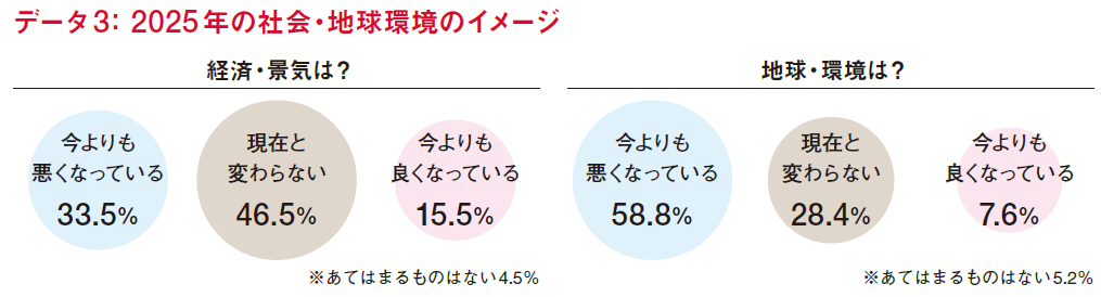 データ3：2025年の社会・地球環境のイメージ